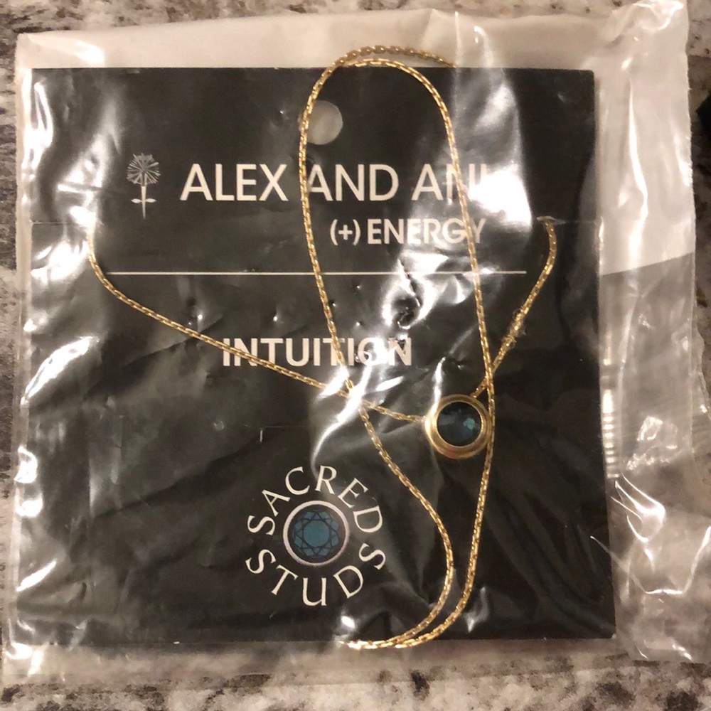 Alex and Ani Sacred studs Intuition Necklace